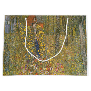 Landgarten mit Kruzifix (von Gustav Klimt) Große Geschenktüte