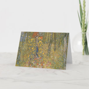 Landgarten mit Kruzifix (von Gustav Klimt) Karte