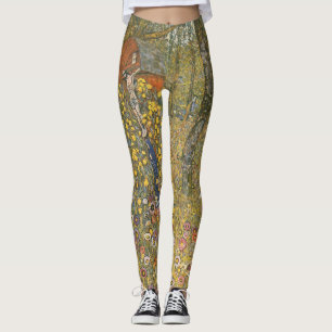 Landgarten mit Kruzifix (von Gustav Klimt) Leggings