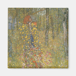 Landgarten mit Kruzifix (von Gustav Klimt) Magnet