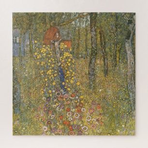 Landgarten mit Kruzifix (von Gustav Klimt) Puzzle