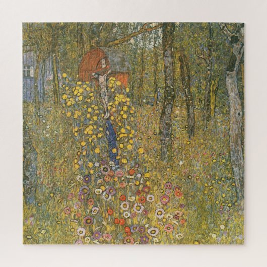 Landgarten mit Kruzifix (von Gustav Klimt) Puzzle (Vertikal)