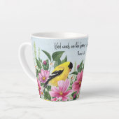 Landgarten mit Vögeln und Schriften Milchtasse (Linke Ecke)