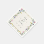 Landgarten-Wildblumen-Blumenhochzeit Serviette (Ecke)