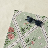 Landgrün Vintage Blume Strandtuch (Beispiel)