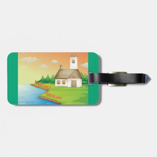 Landhaus am See Gepäckanhänger (Rückseite horizontal)