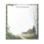 Landhaus Bauernhof Notizblock (Vorderseite)