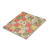 Landhaus-Blumen-Patchwork-Muster Fliese (Seite)