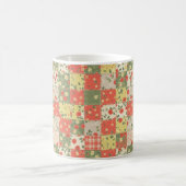 Landhaus-Blumen-Patchwork-Muster Kaffeetasse (Mittel)