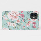 Landhaus-Blumenmuster Case-Mate iPhone Hülle (Rückseite (Horizontal))