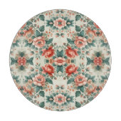 Landhaus-Blumenmuster Schneidebrett (Vorderseite)