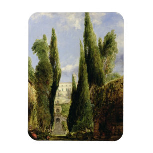 Landhaus D'Este, Tivoli (Öl auf Leinwand) Magnet