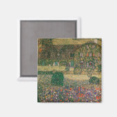 Landhaus durch den Attersee, c.1914 Magnet (Vorderseite/Rückseite)