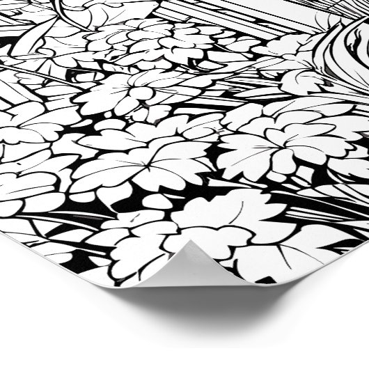 Landhaus-Farbenplakat Poster (Ecke)