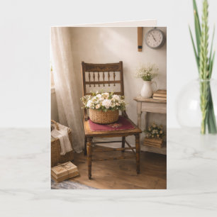 Landhaus Französisch Sessel Grußkarte – Cottage Co Karte