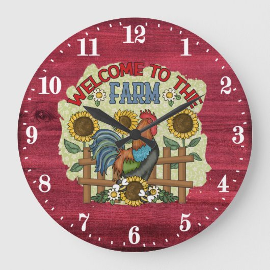 Landhaus Große Wanduhr (Vorderseite)