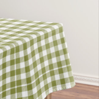 Landhaus grün kariert Gingham Rustikal Tischdecke
