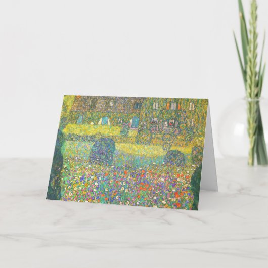 Landhaus Gustav Klimt durch das Attersee Karte (Vorderseite)