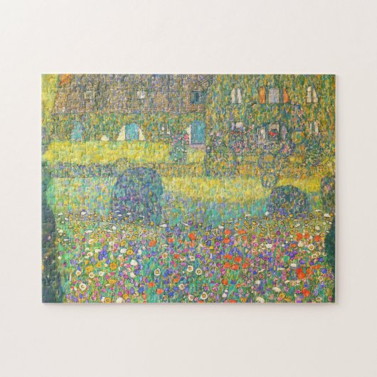 Landhaus Gustav Klimt durch das Attersee Puzzle (Horizontal)