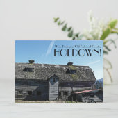 Landhaus Herbst Altes Foto Einladung (Stehend Vorderseite)