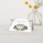 Landhaus Hochzeitskarte Platzkarte (Rückseite)