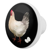 Landhaus Hühnereier Niedliches Land Keramikknauf (Rechts)