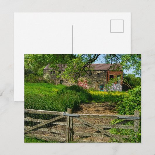 Landhaus in Bradley, Huddersfield Postkarte (Vorne/Hinten)