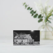 Landhaus in der Nacht Visitenkarte (Stehend Vorderseite)