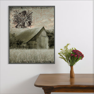 Landhaus Jagd Ephemera Poster