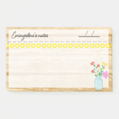 Landhaus, Lampen und Blume 10" x 6" Post-it Klebezettel (Vorderseite)