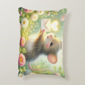 Landhaus-Maus-Liebesbrief-Wiese Dekokissen (Rückseite(Vertikal))