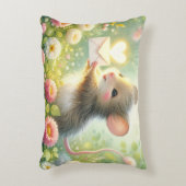 Landhaus-Maus-Liebesbrief-Wiese Dekokissen (Vorderseite(Vertikal))