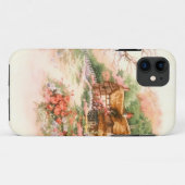 Landhaus mit Blumen Case-Mate iPhone Hülle (Rückseite (Horizontal))