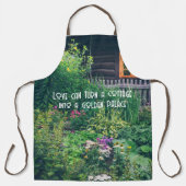 Landhaus mit bunten Gärten Schürze (Vorderseite)