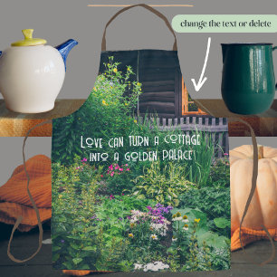 Landhaus mit bunten Gärten Schürze