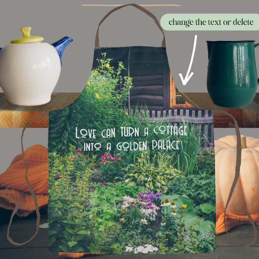 Landhaus mit bunten Gärten Schürze