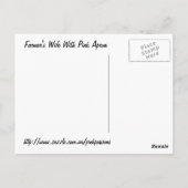 Landhaus mit Hühnern Postkarte (Rückseite)