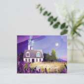 Landhaus mit Kamin Postkarte (Stehend Vorderseite)