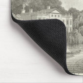 Landhaus mit See und Booten Mousepad (Ecke)
