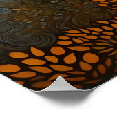 Landhaus mit sonnendurchfluteter Landwirtschaft Poster (Ecke)