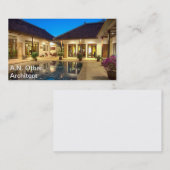 Landhaus mit Swimmingpool-Visitenkarte Visitenkarte (Vorne/Hinten)
