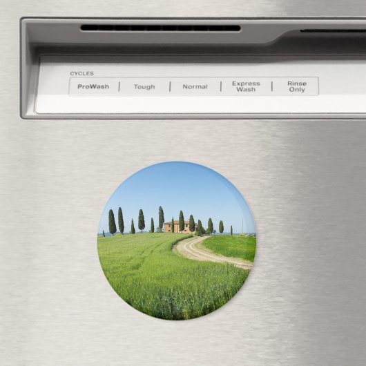 Landhaus mit Zypressen in der Toskana Magnet (In Situ (Geschirrspüler))