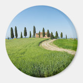 Landhaus mit Zypressen in der Toskana Magnet (Vorne)
