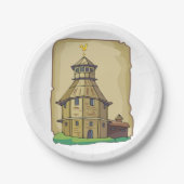 Landhaus Pappteller (Vorderseite)