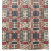 Landhaus-Quilt Duschvorhang (Vorderseite)