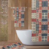 Landhaus-Quilt Duschvorhang
