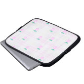 Landhaus-Rosa Ananas Laptopschutzhülle (Vorne Knopf)