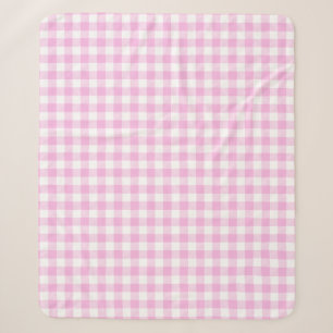 Landhaus-Rosa-Kariert Sherpadecke