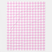 Landhaus-Rosa-Karo Fleecedecke (Vorderseite)