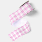Landhaus-Rosa-Karo Satinband (Rückseite)